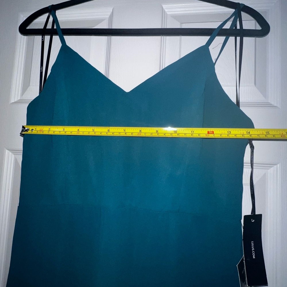 🎁🎀🌟 Lulu’s Green Forest Long Dress Size XL  Party, Wedding Guest Dress - Picture 4 of 7